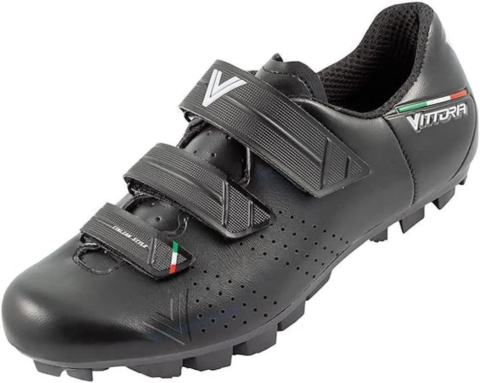 Vittoria Rapide MTB Cycling Shoes (Black, EU 39 US 7 UK 6 ½)