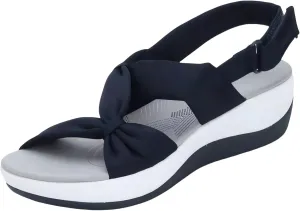 Walking Sandals for Women Arch Support Orthopedic Sandal Ankle Strap Platform Wedges Non-Slip Athletic Hiking Sandals Comfy Open Toe Outdoor Shoes Slip On Beach Sandal