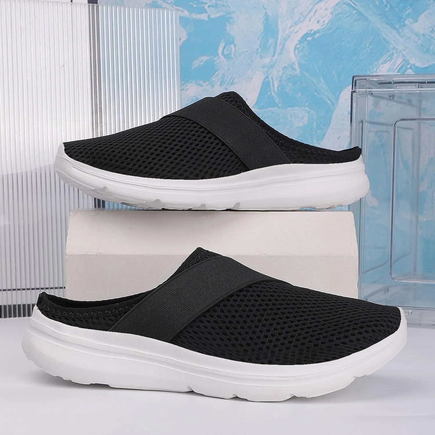 Walking Shoes Tennis Comfortable Fashion Women's Shoes Breathable Slip On Mesh Outdoor Leisure Casual Sneakers