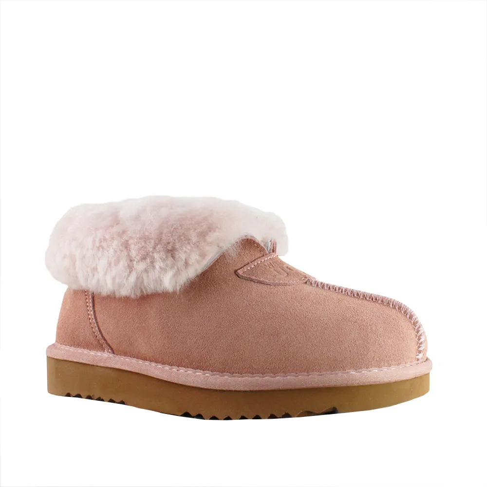 WARATAH UGG® Wool Collar Slipper - Pink