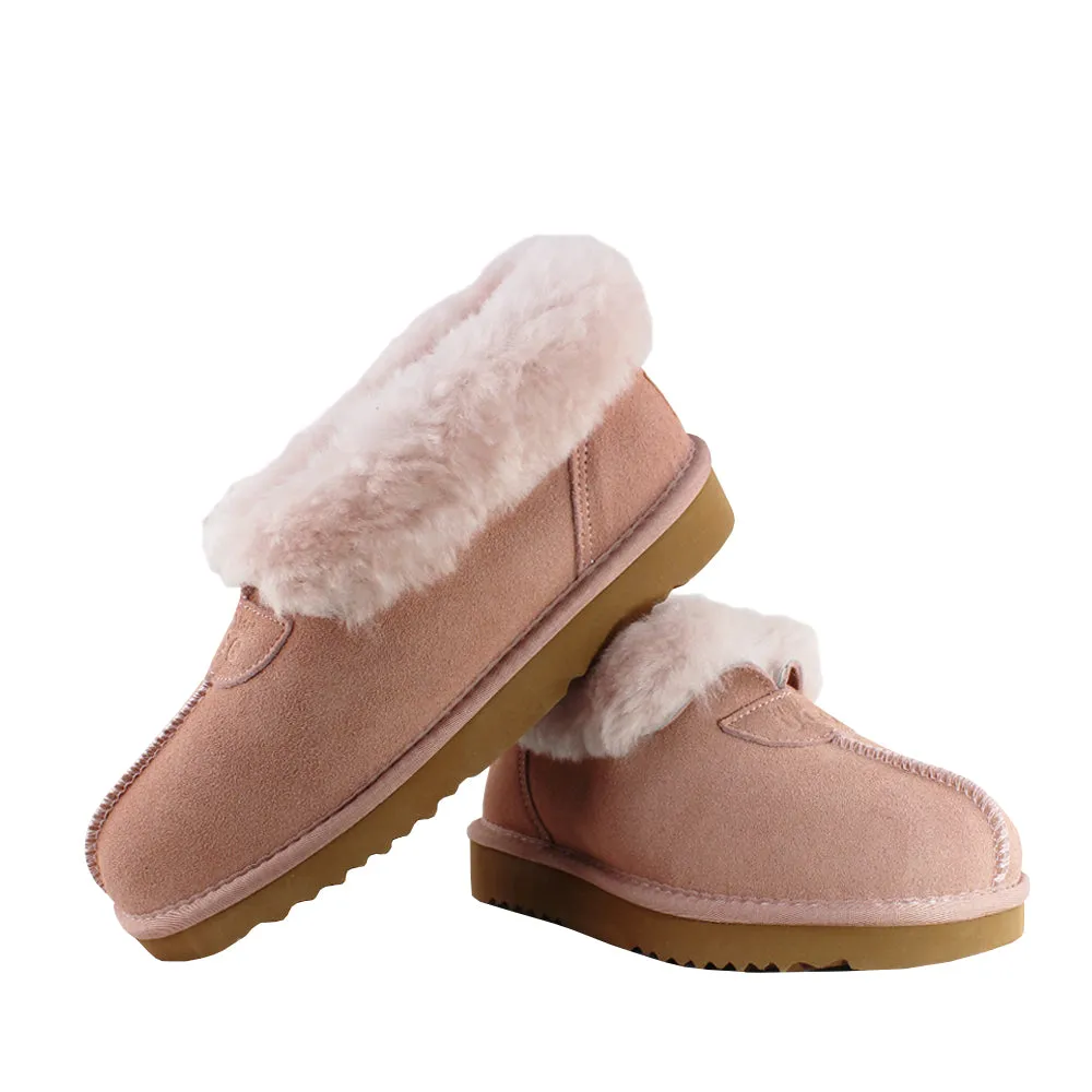 WARATAH UGG® Wool Collar Slipper - Pink