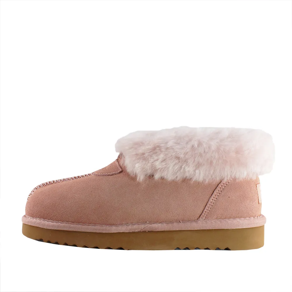 WARATAH UGG® Wool Collar Slipper - Pink