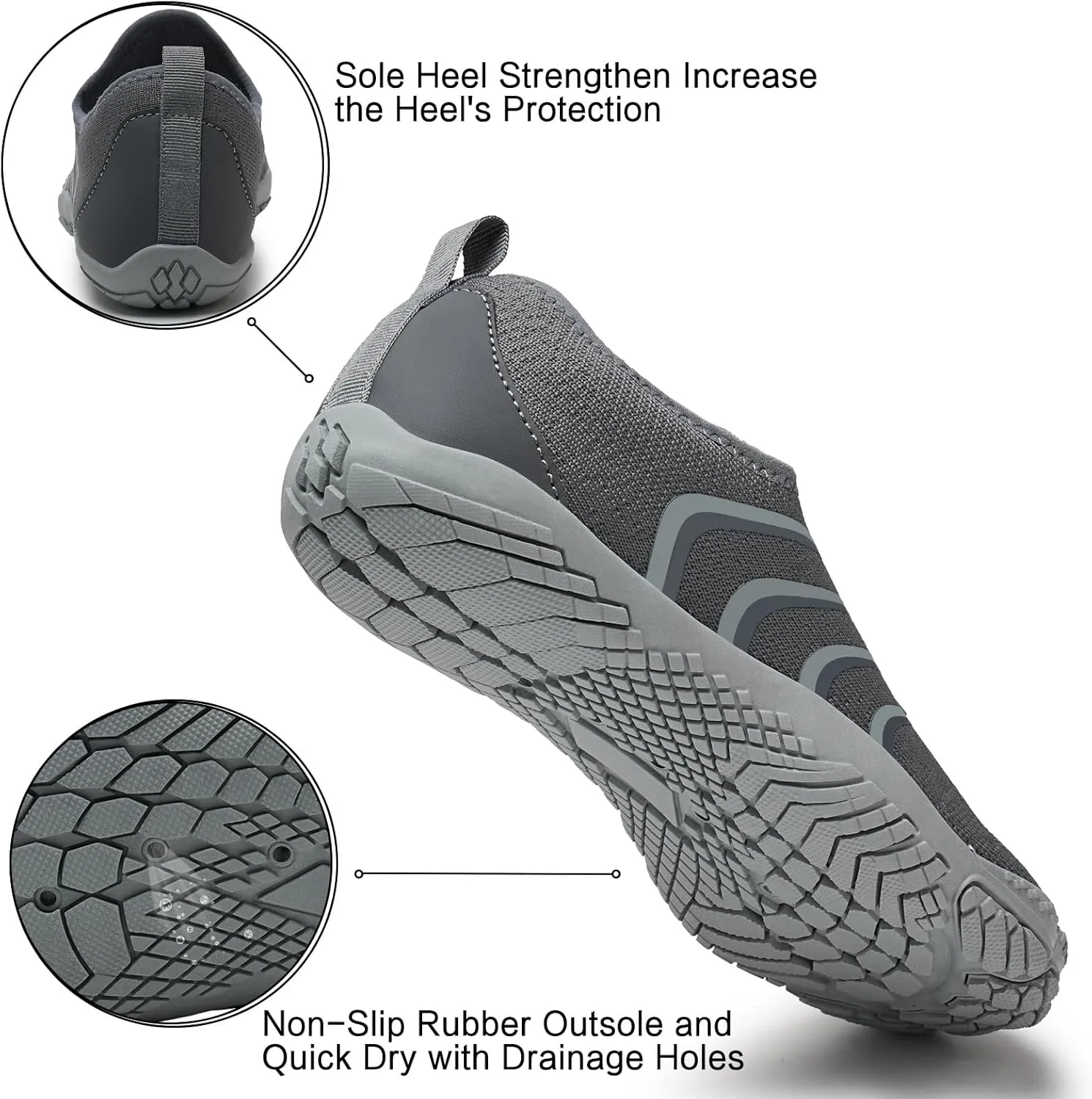 WateLves Barefoot Water Shoes for Women Men Quick Dry Aqua Swim Shoes for Outdoor Fishing Beach Pool Boat Surfing Walking