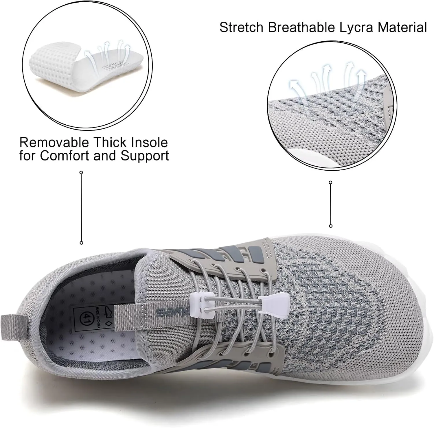 WateLves Barefoot Water Shoes for Women Men Quick Dry Aqua Swim Shoes for Outdoor Fishing Beach Pool Boat Surfing Walking
