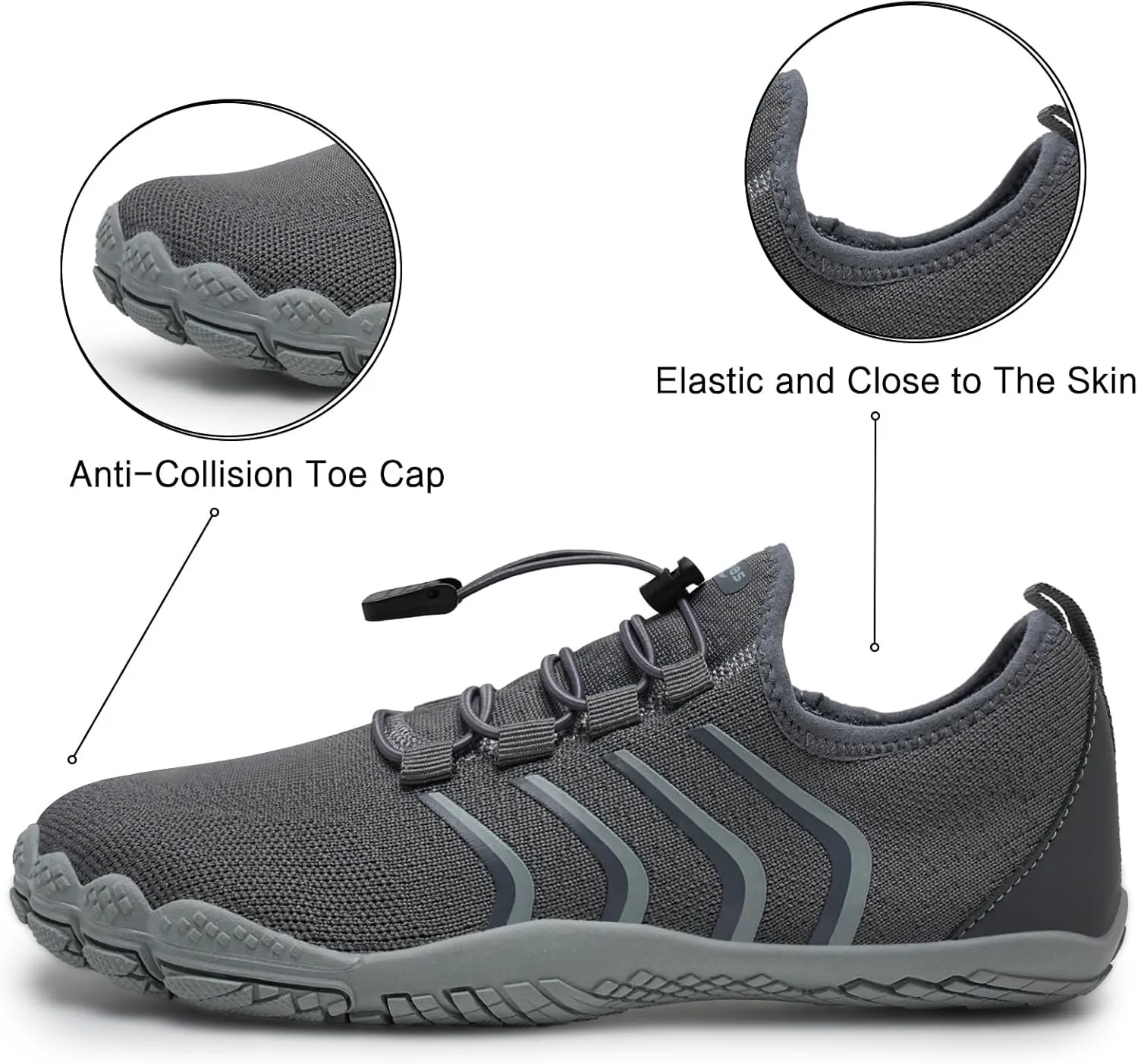 WateLves Barefoot Water Shoes for Women Men Quick Dry Aqua Swim Shoes for Outdoor Fishing Beach Pool Boat Surfing Walking