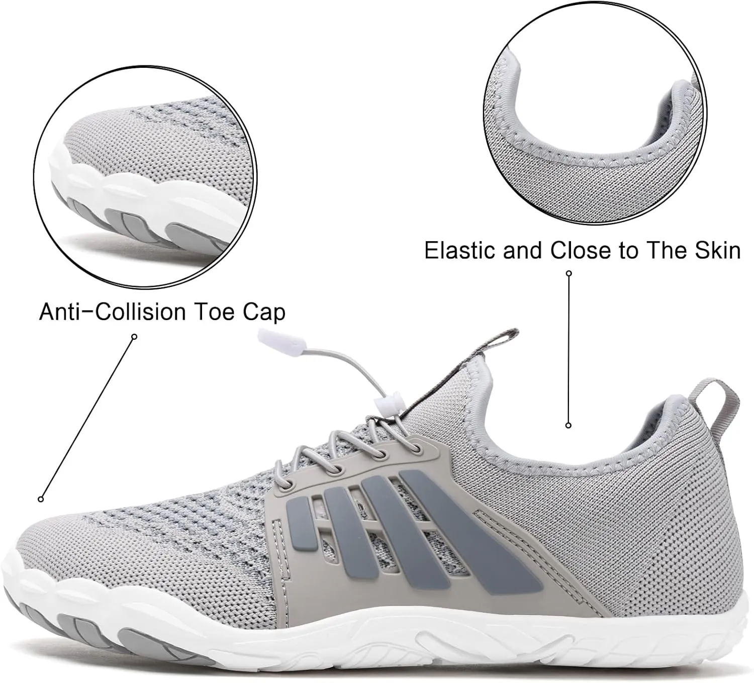 WateLves Barefoot Water Shoes for Women Men Quick Dry Aqua Swim Shoes for Outdoor Fishing Beach Pool Boat Surfing Walking
