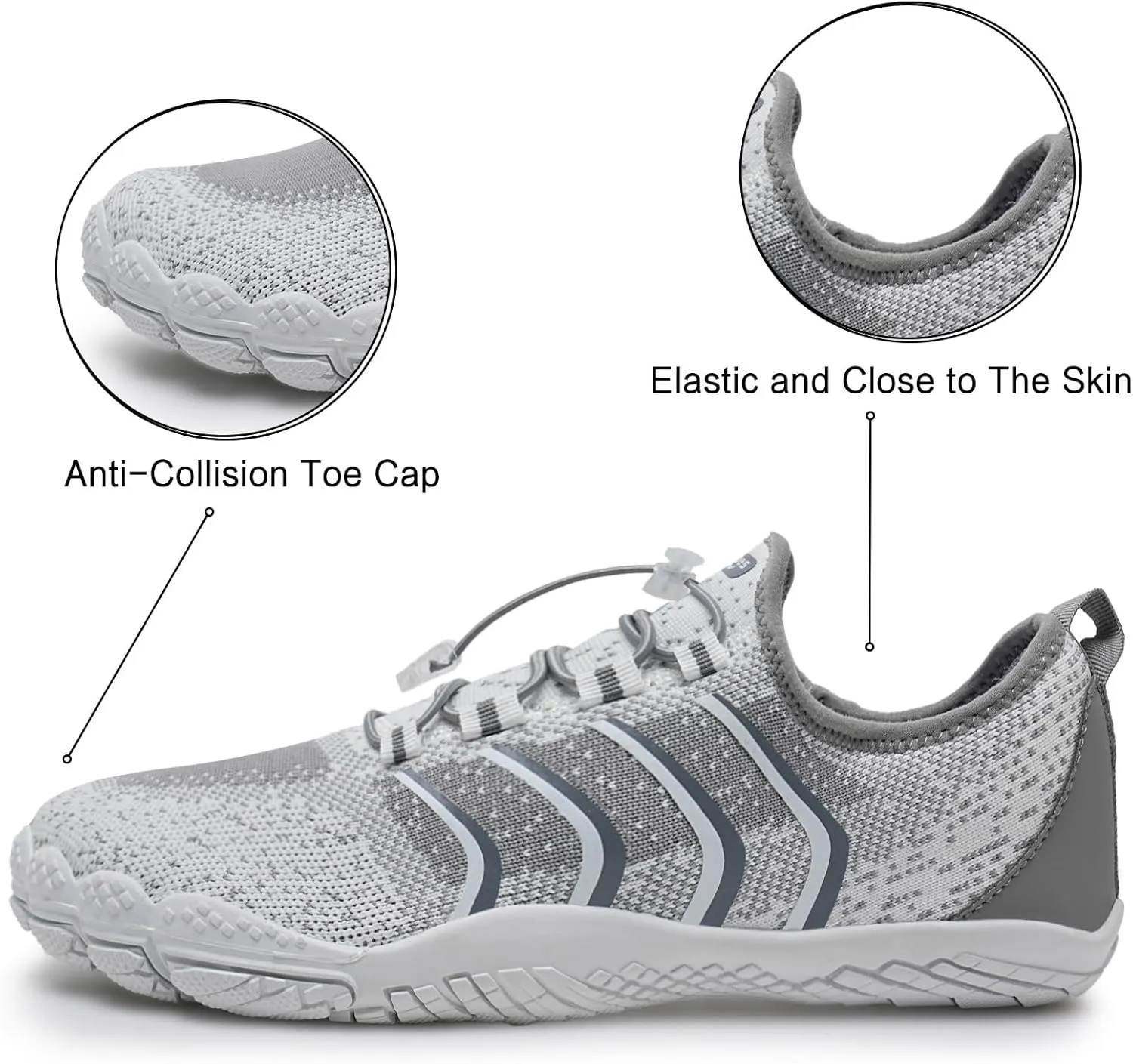 WateLves Barefoot Water Shoes for Women Men Quick Dry Aqua Swim Shoes for Outdoor Fishing Beach Pool Boat Surfing Walking