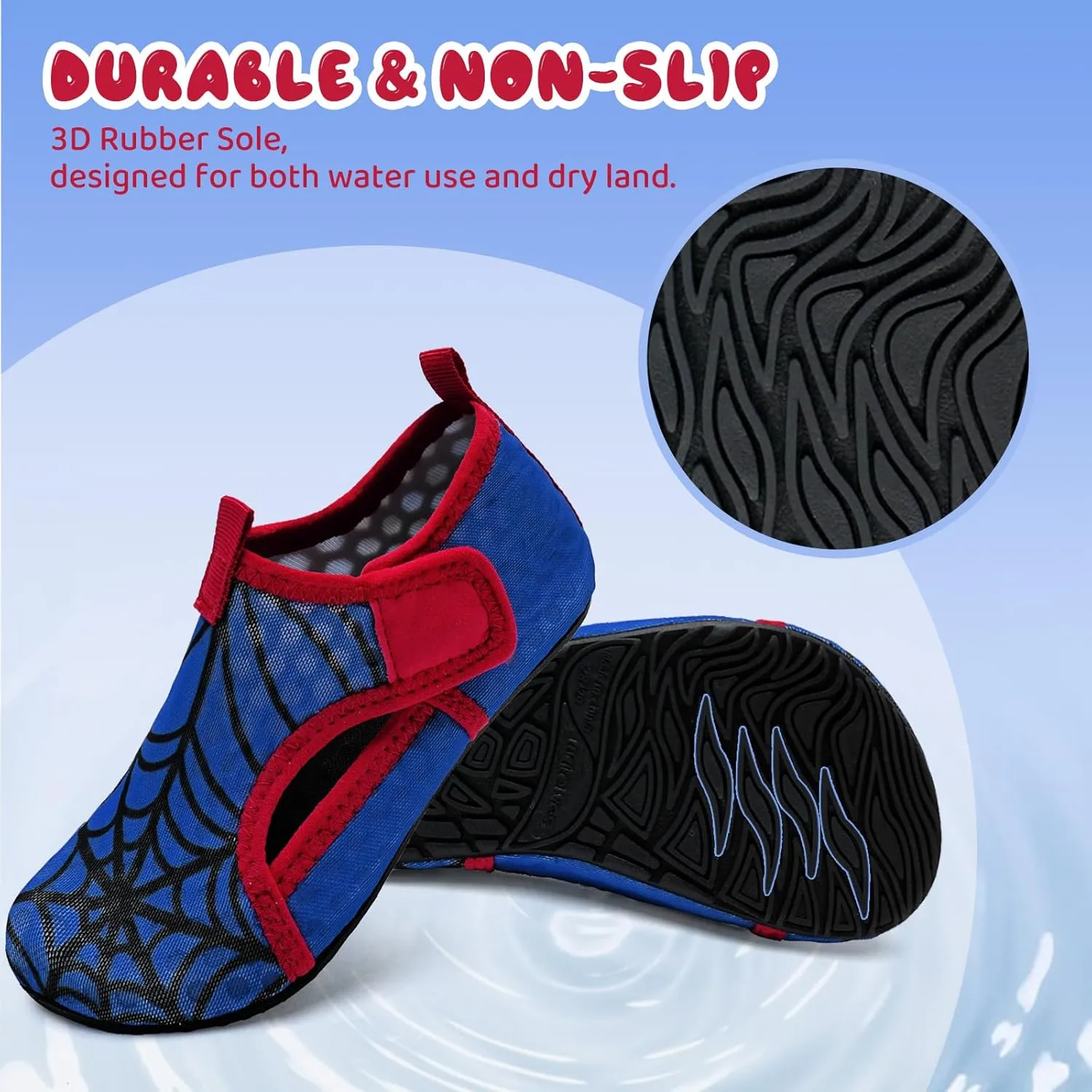 WateLves Kids Water Shoes Toddler Barefoot Swim Beach Shoes Girls Boys Breathable Quick Dry Aqua Socks