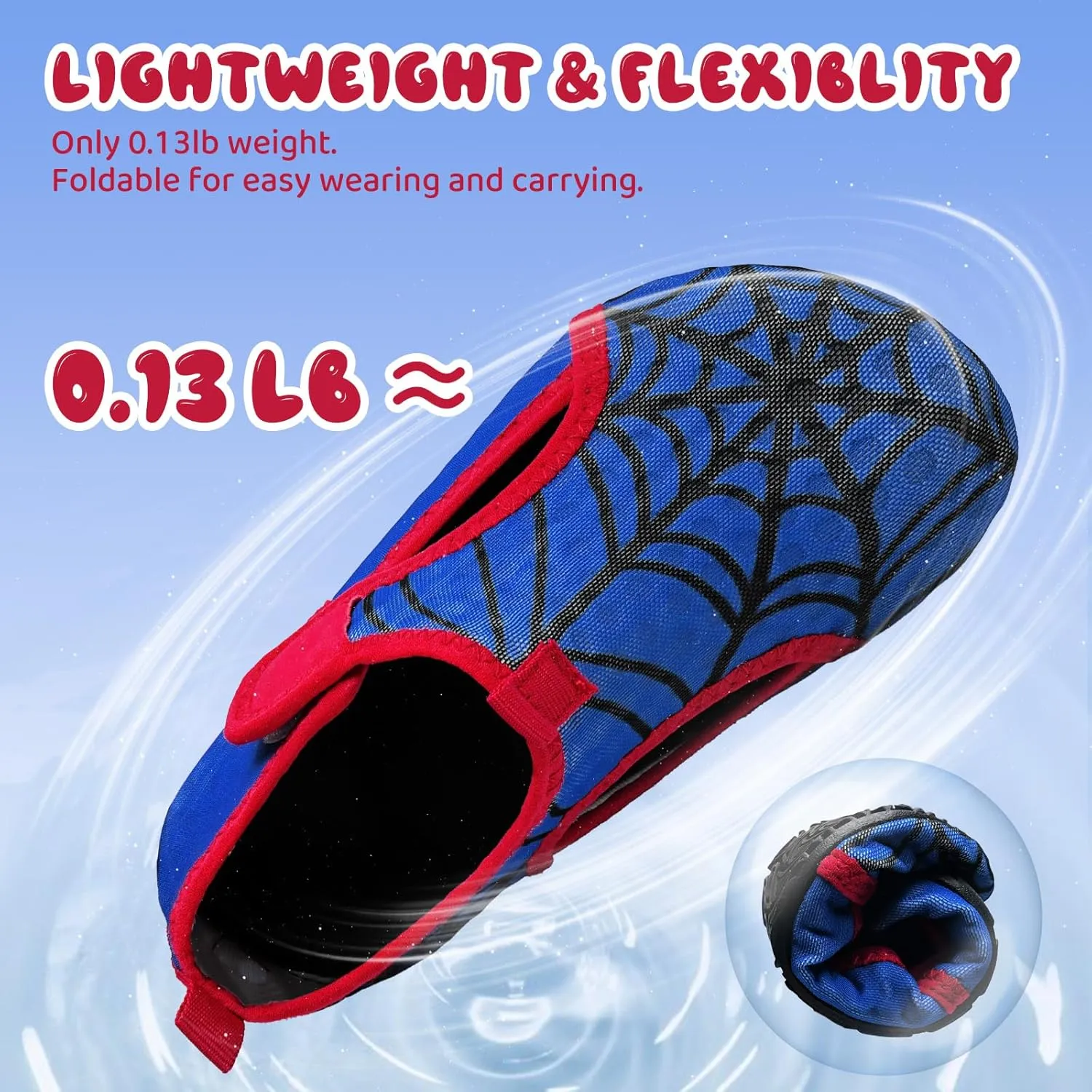 WateLves Kids Water Shoes Toddler Barefoot Swim Beach Shoes Girls Boys Breathable Quick Dry Aqua Socks