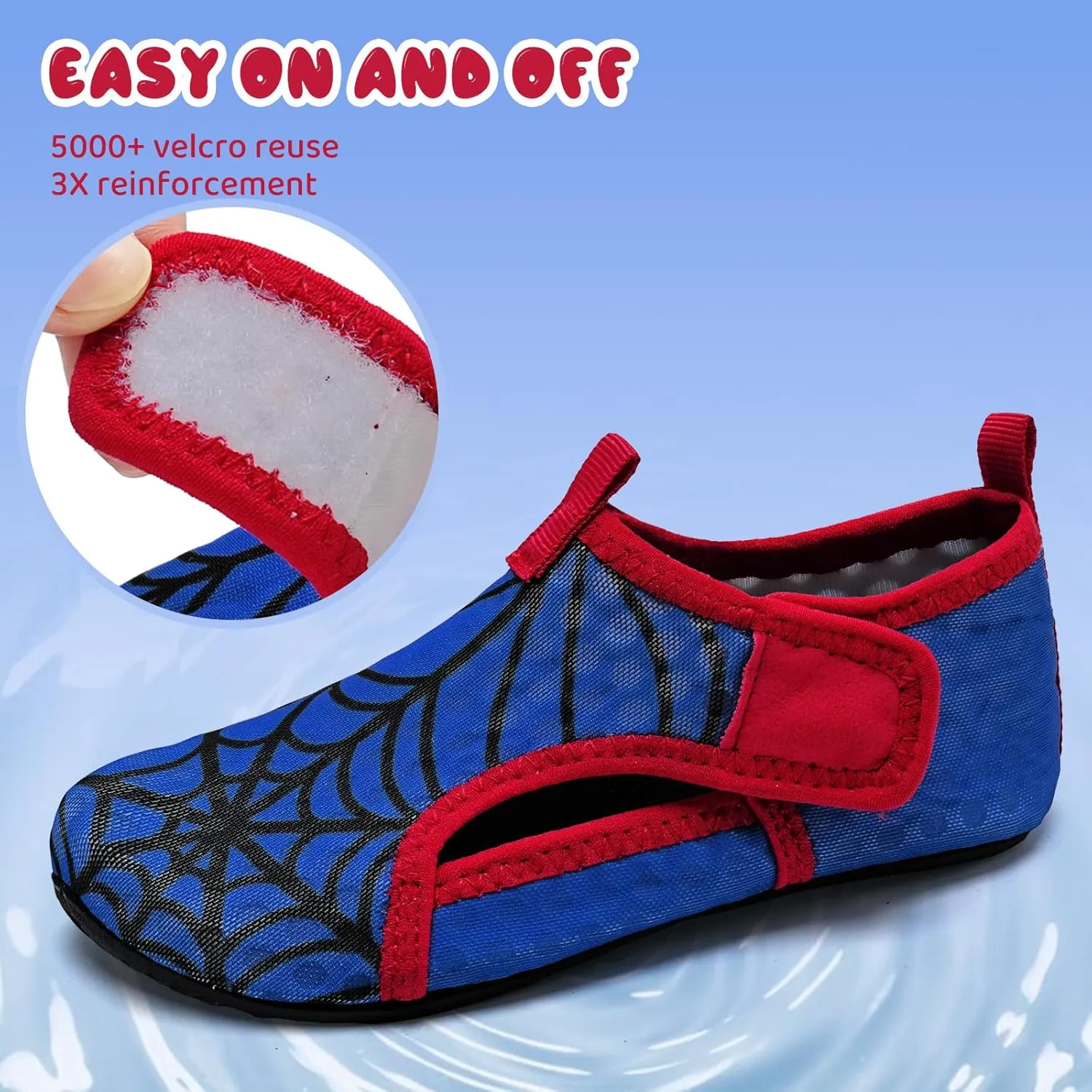 WateLves Kids Water Shoes Toddler Barefoot Swim Beach Shoes Girls Boys Breathable Quick Dry Aqua Socks
