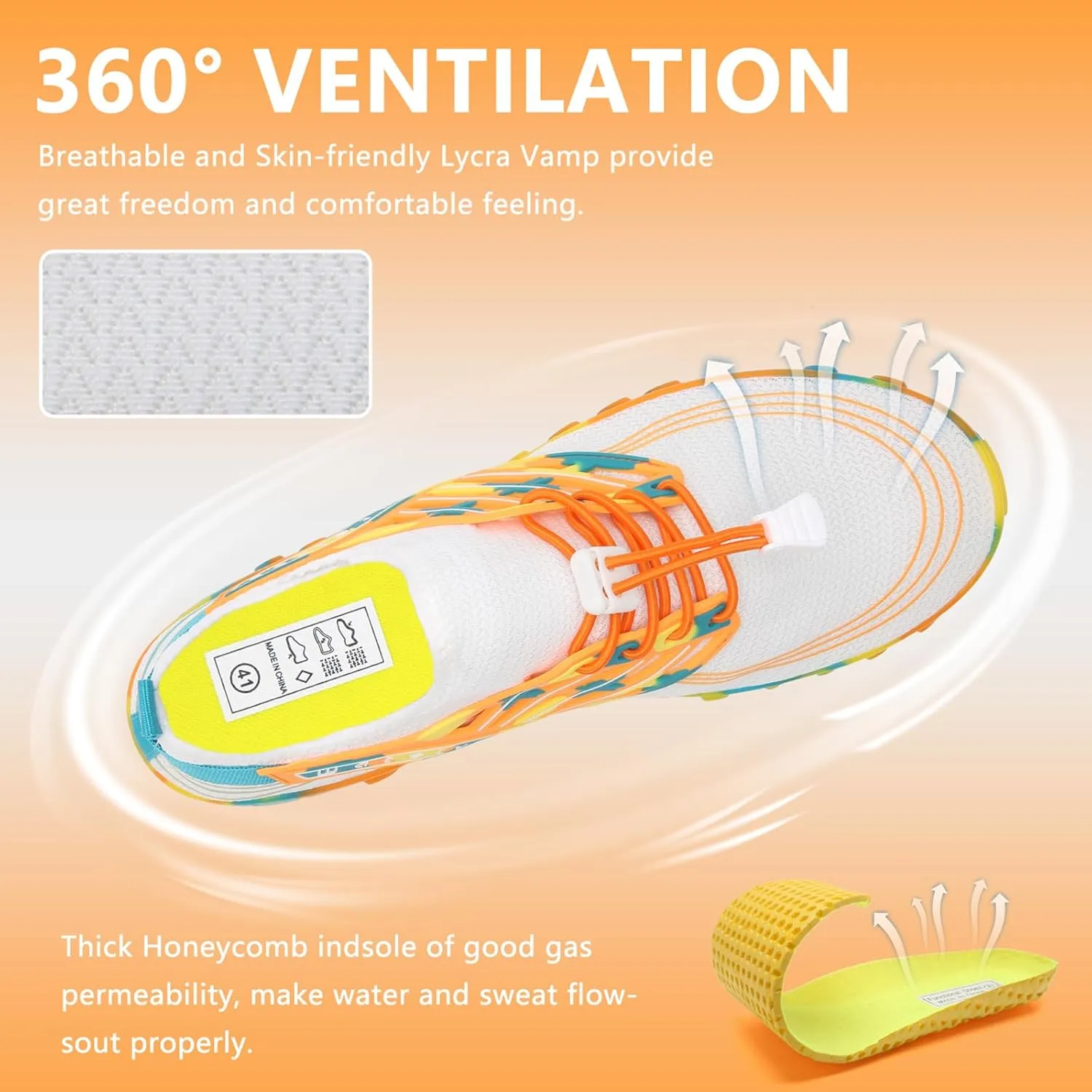 WateLves Water Shoes Mens Womens Barefoot Beach Swim Shoes Quick-Dry Aqua Socks for Surf Pool Yoga Water Aerobics