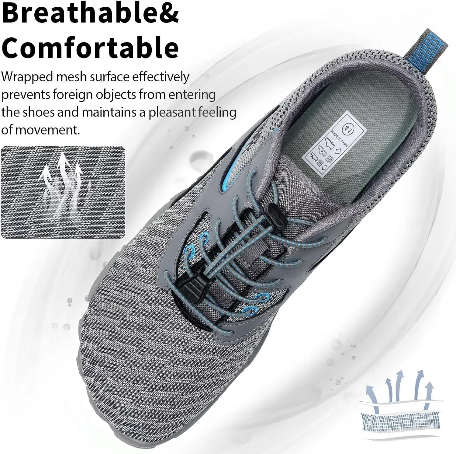 WateLves Water Shoes Mens Womens Beach Swim Shoes Quick-Dry Aqua Socks Pool Shoes for Surf Yoga Water Aerobics