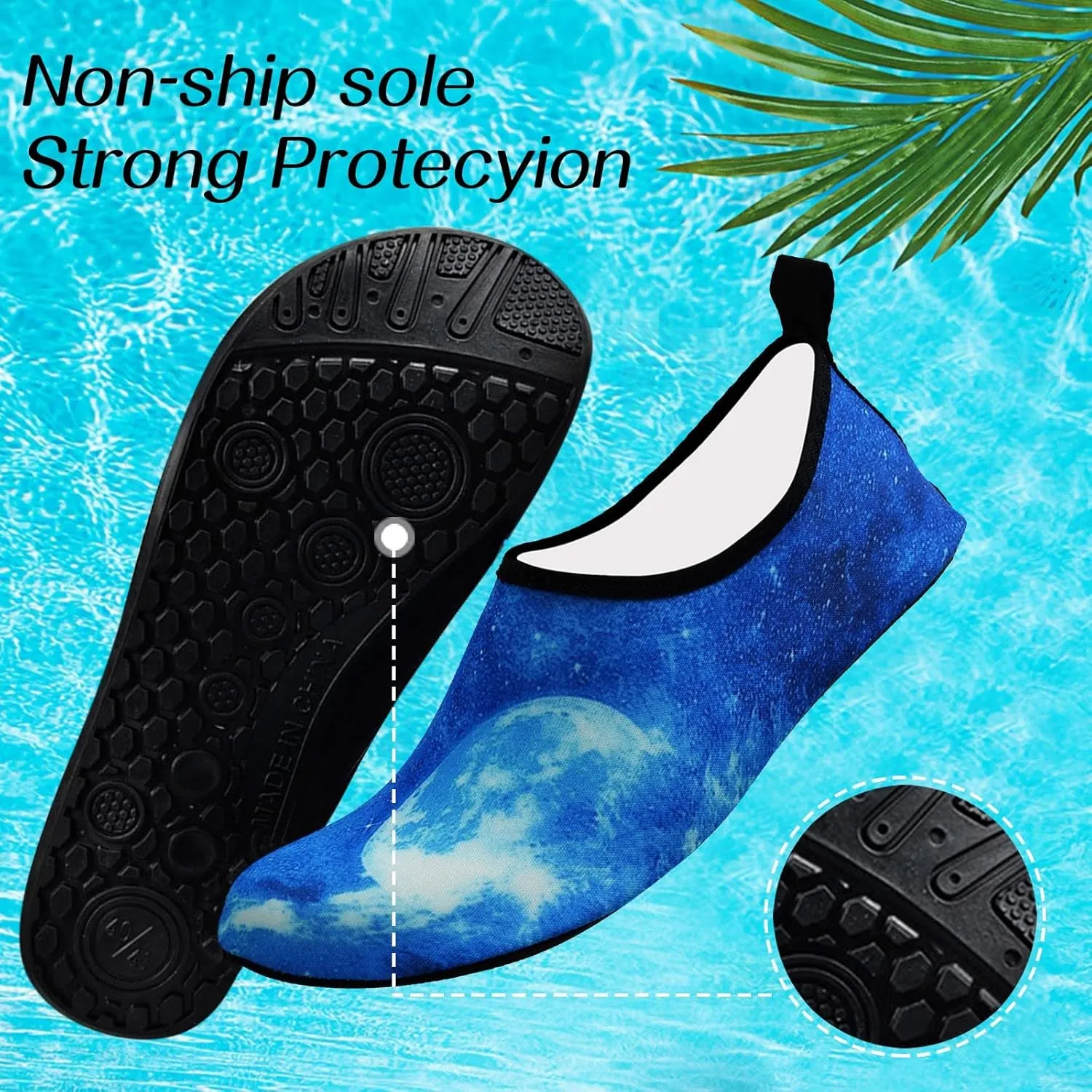 Water Shoes for Women Surf Pool Hiking Diving Walking Slip on Soft Beach Shoes Swim Pool River Yoga Lake Surf Sport