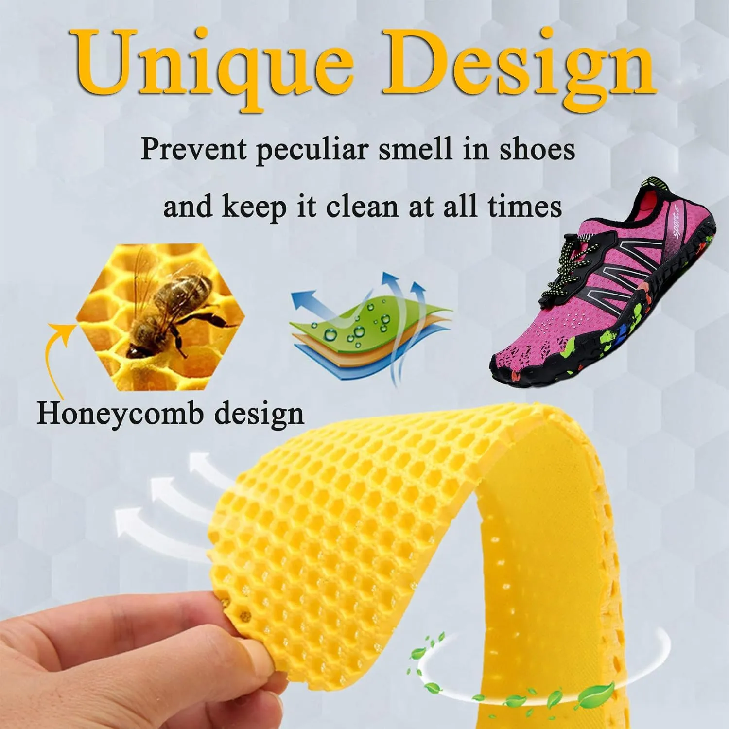 Water Shoes Men Women Barefoot Shoes Outdoor for Beach Aqua Swim Pool River Water Quick Dry Boating Fishing Diving Surfing with Yoga Aerobics