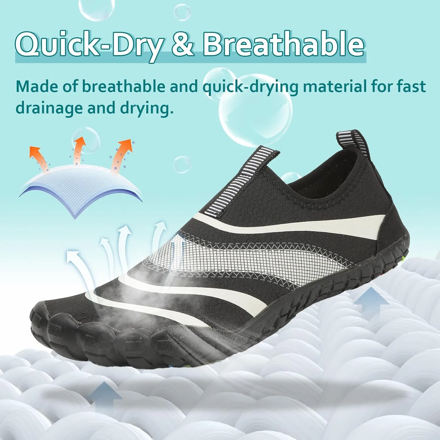 Water Shoes Womens Mens Quick-Dry Aqua Yoga Socks Barefoot Swim Pool Beach Shoes for Walking Hiking Diving Surf Ootdoor Water Sports