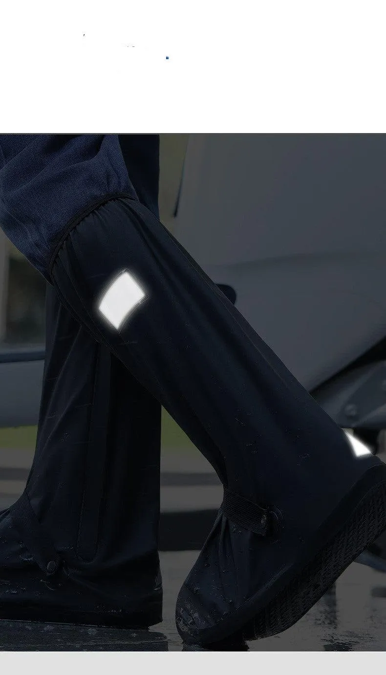 Waterproof Non-slip Overshoe Outer Wear Rain Shoes Wear-resistant High Tube Rain Booties
