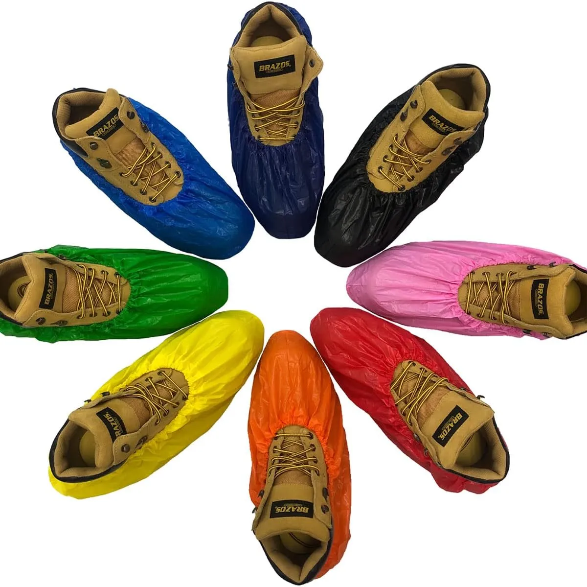 Waterproof Shoe Covers Slip-Resistant Disposable for Construction, Indoor Carpet Floor Protection - 40 Pair