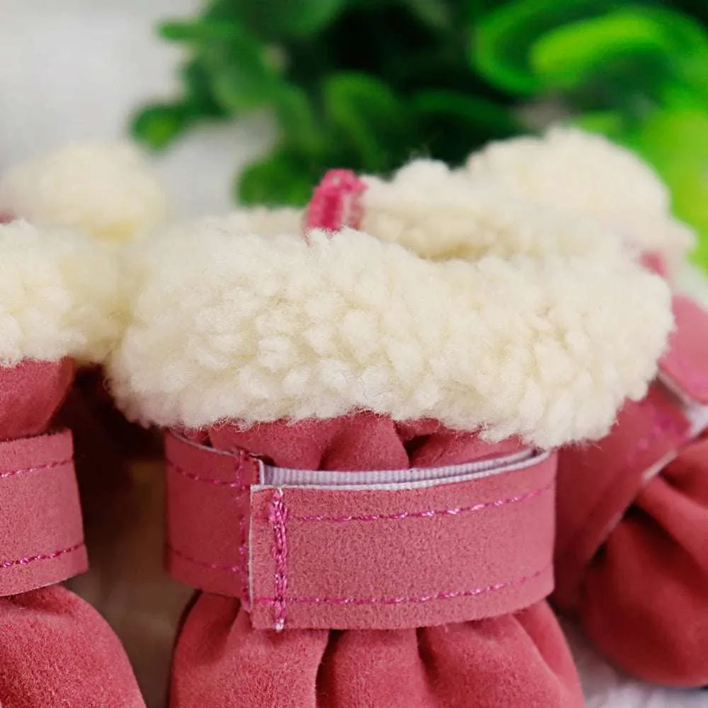 Winter Anti-Slip Boots for Small and Medium Dogs - 4Pcs Set