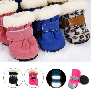 Winter Anti-Slip Boots for Small and Medium Dogs - 4Pcs Set