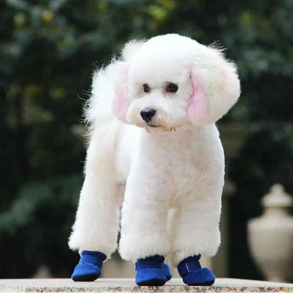 Winter Anti-Slip Boots for Small and Medium Dogs - 4Pcs Set