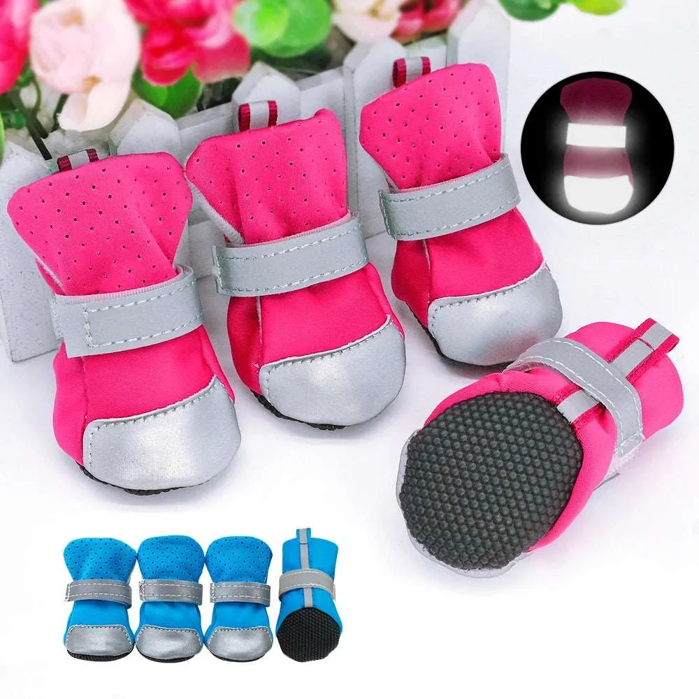 Winter Anti-Slip Boots for Small and Medium Dogs - 4Pcs Set