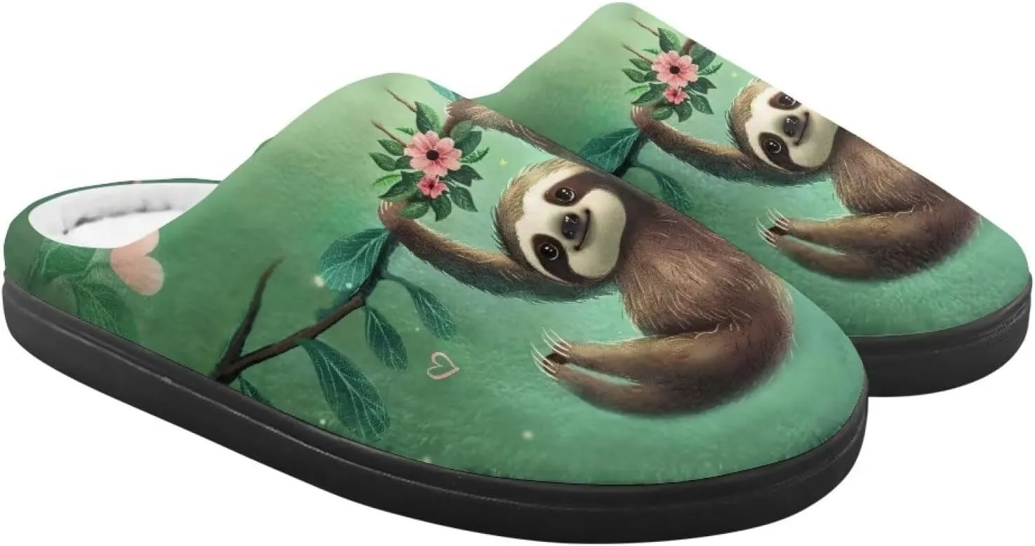 Winter Fuzzy Slippers for Kids, Soft Comfy House Slippers for Bedroom, Closed Toe Anti-Skid Scuff Slippers