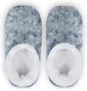 Winter House Slippers for Women/Men with Merry Christmas Element Cozy Fleece Slippers
