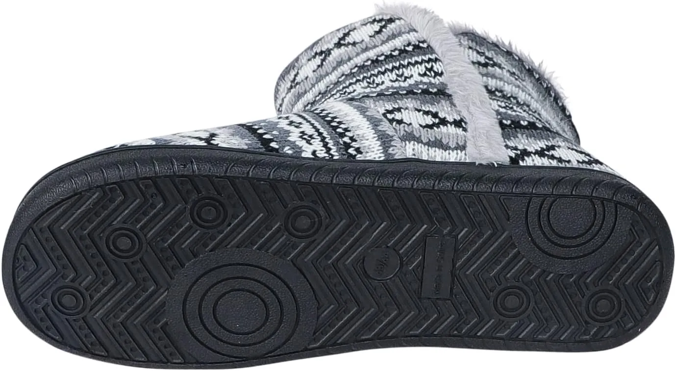 Winter Warm Ankle Slippers for Men Women, Indoor Outdoor Plush High Top Boots Knitted Anti-Slip Ankle Slippers