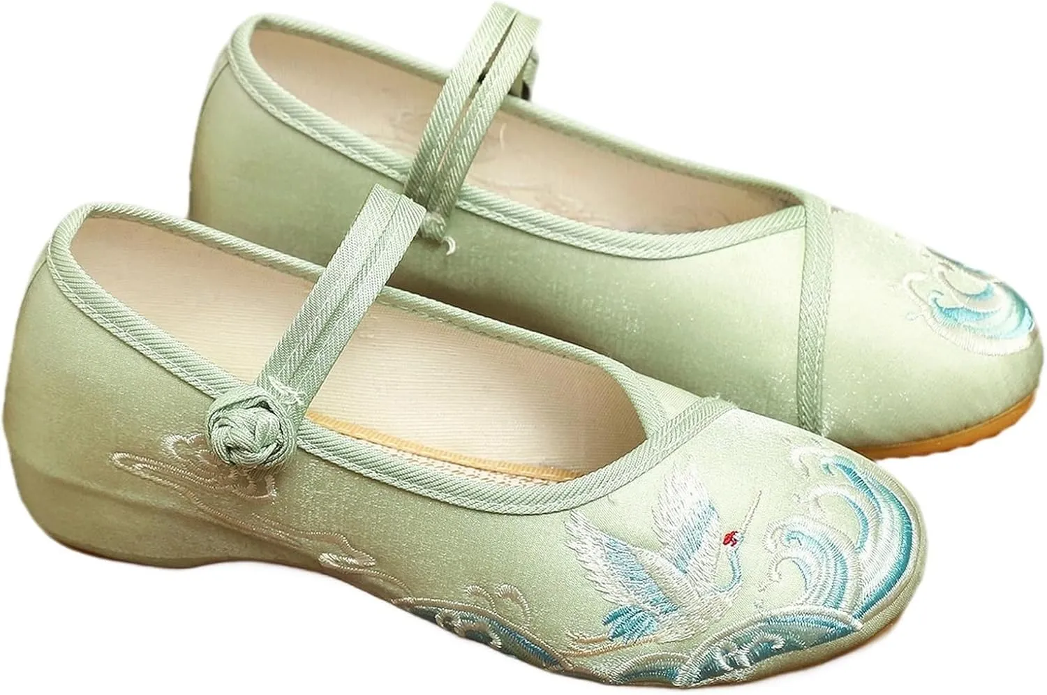 Women Chinese Embroidered Flower Shoes Casual Embroideried Loafer Mary Janes