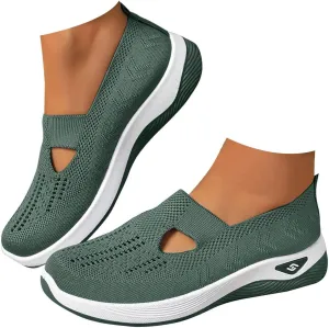 Women Comfy Orthopedic Walking Shoes, 2024 New Orthopedic Women's Breathable Slip On Arch Support Non-Slip Sneakers