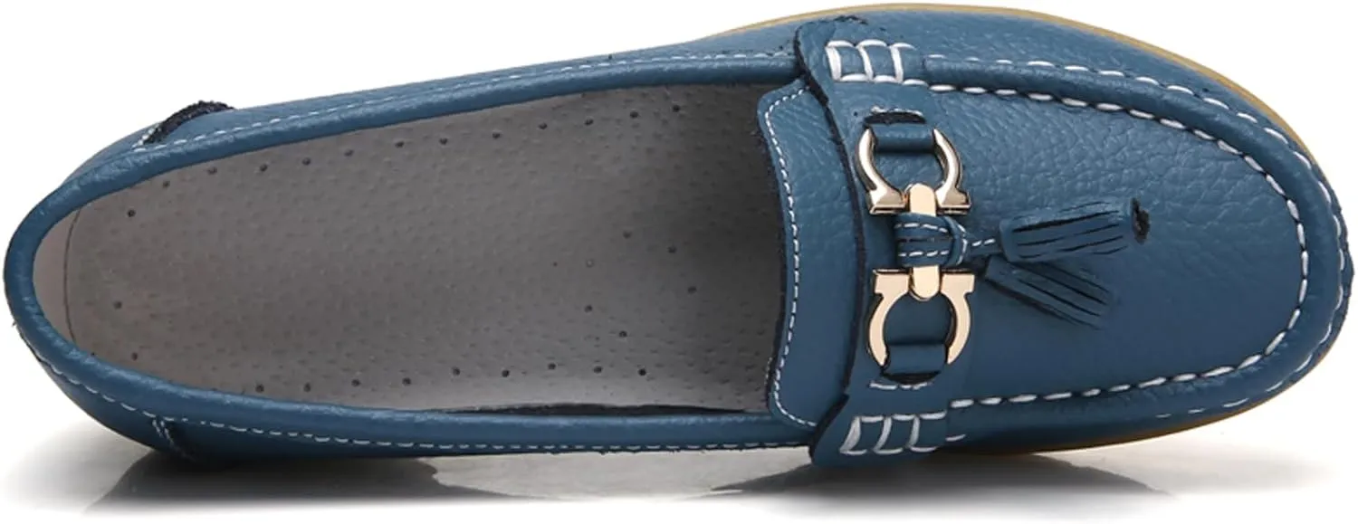 Women Penny Loafer Casual Comfort Slip on Shoes Walking Flat Driving Moccasins Wide Width Shoes Ladies