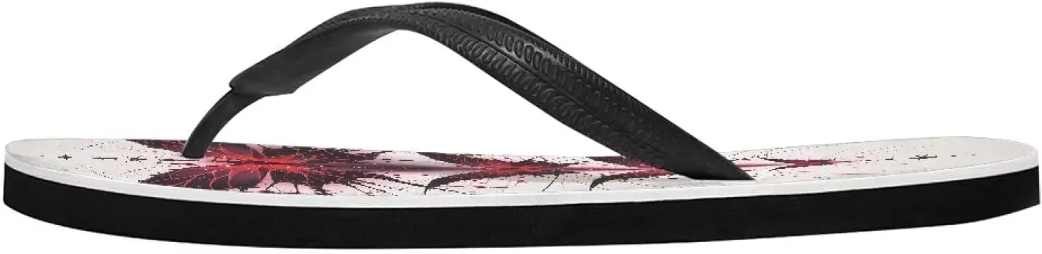 Women Skull Flip Flop Sandal, Animal Floral Classic Men's Thong Sandals Bathroom Soft Comfort Fit Unisex