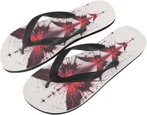 Women Skull Flip Flop Sandal, Animal Floral Classic Men's Thong Sandals Bathroom Soft Comfort Fit Unisex