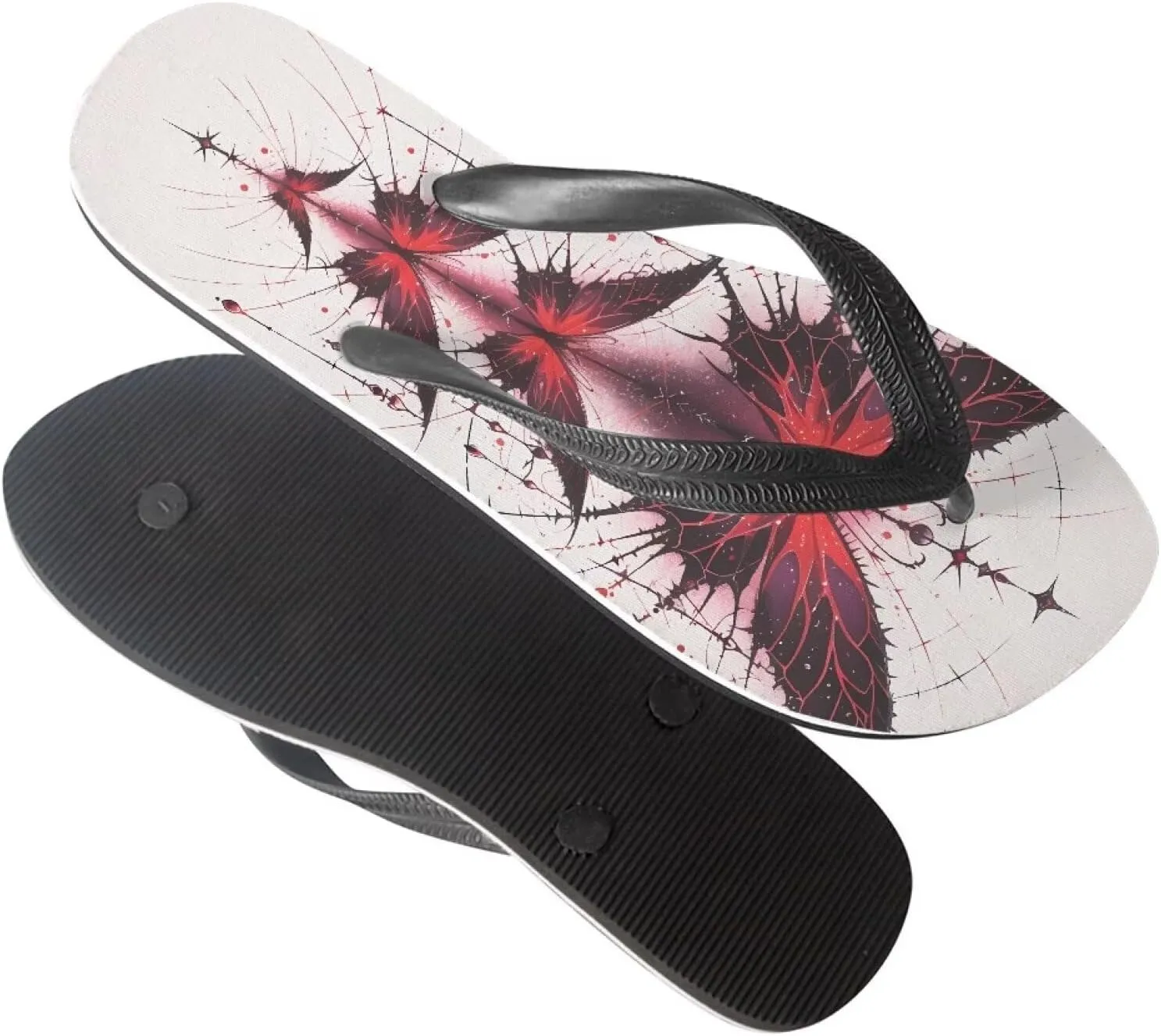 Women Skull Flip Flop Sandal, Animal Floral Classic Men's Thong Sandals Bathroom Soft Comfort Fit Unisex