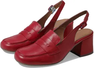 Women Slingback Loafers Chunky Heel Square Toe Dress Shoes Slingback 2 inch Mid Block Heel Penny Loafers Slingback Pumps Sandals Buckle Strap Dressy Office Casual Retro Matte 4-11 M US