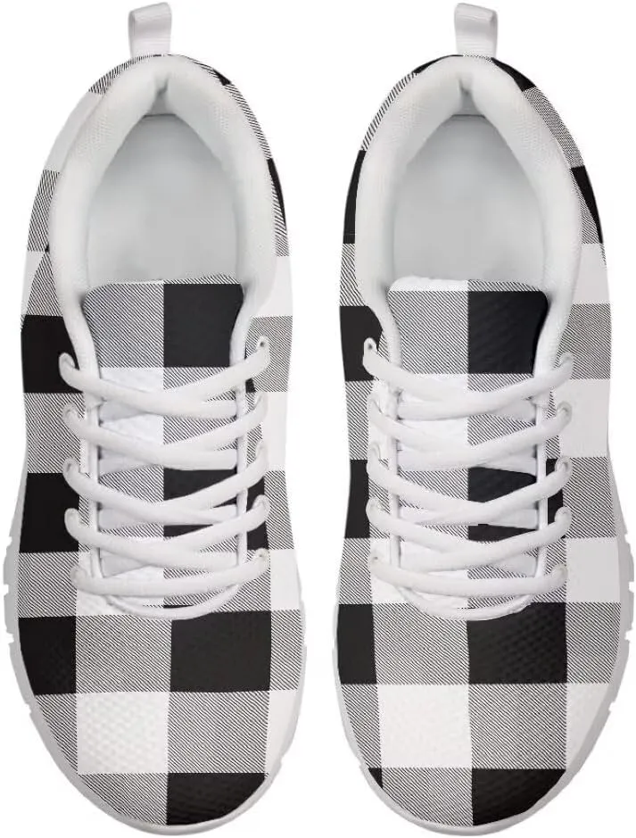 Women Tennis Shoes Non Slip Comfortable White Sole Lace Up Lightweight Sneaker