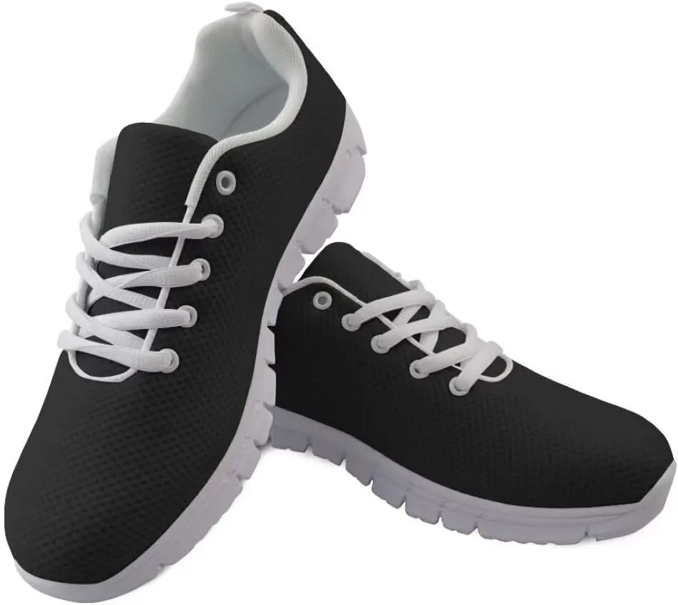 Women Tennis Shoes Non Slip Comfortable White Sole Lace Up Lightweight Sneaker