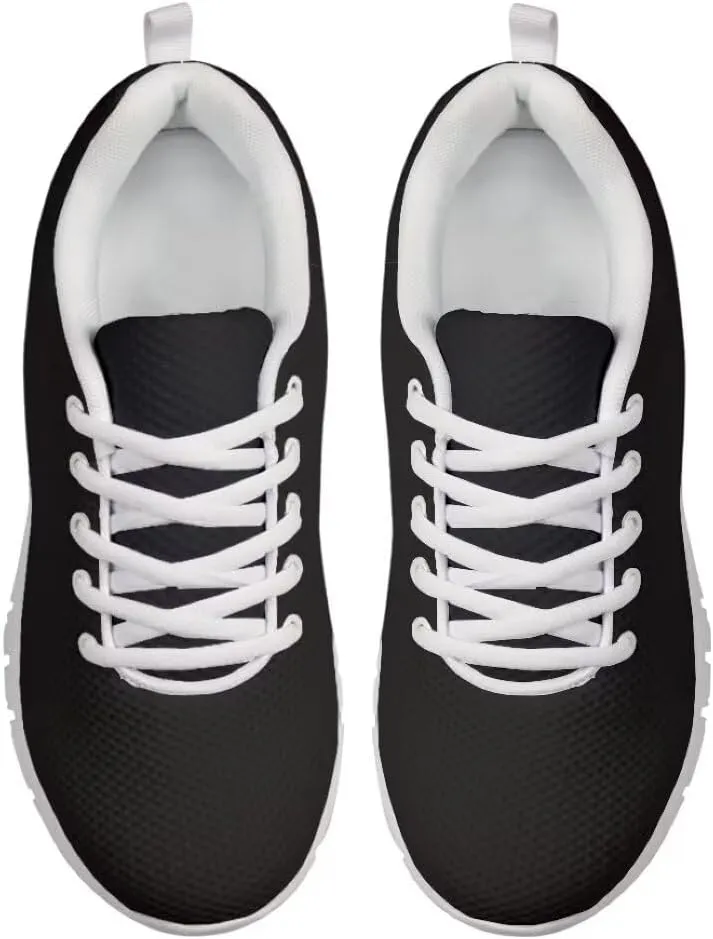 Women Tennis Shoes Non Slip Comfortable White Sole Lace Up Lightweight Sneaker