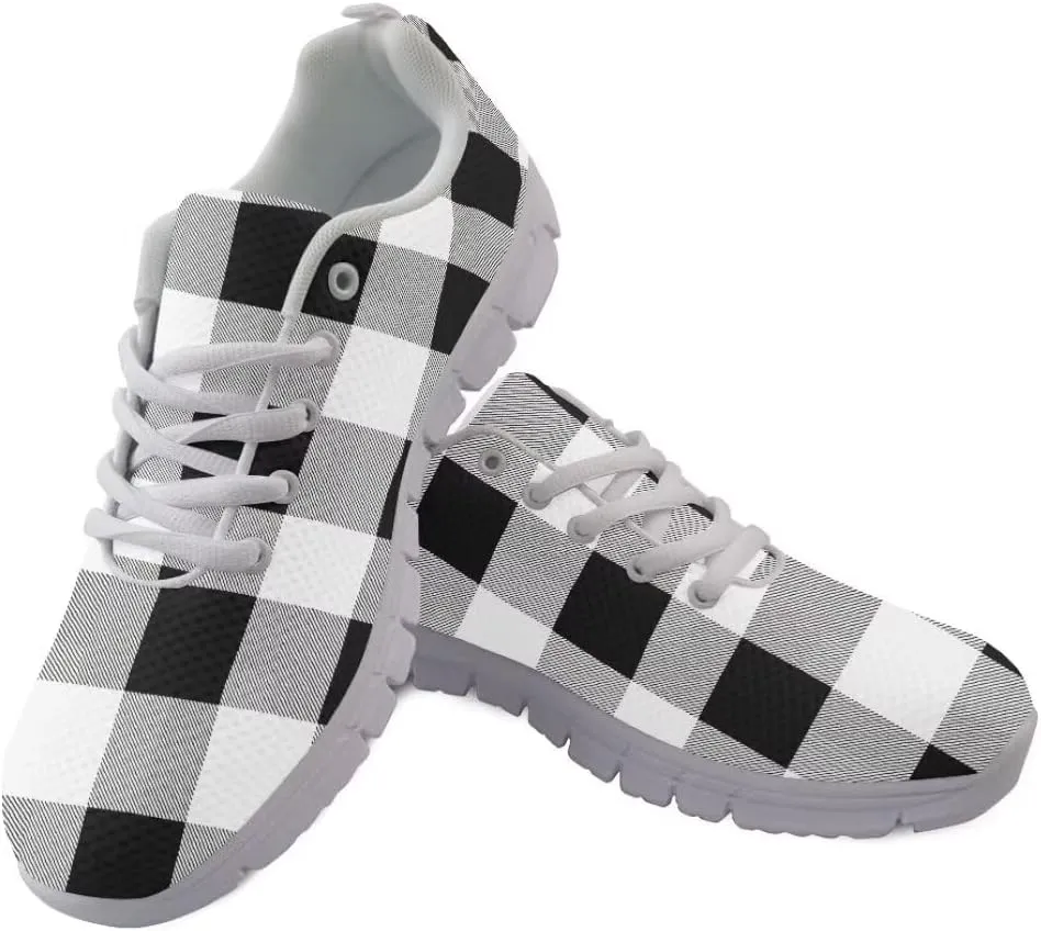 Women Tennis Shoes Non Slip Comfortable White Sole Lace Up Lightweight Sneaker