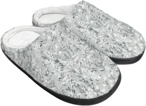 Womens Aztec Cozy&Warm Printed Slipper with Daisy Tiger Grippers Cozy and Fun House Slippers for Women