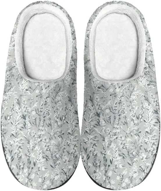 Womens Aztec Cozy&Warm Printed Slipper with Daisy Tiger Grippers Cozy and Fun House Slippers for Women