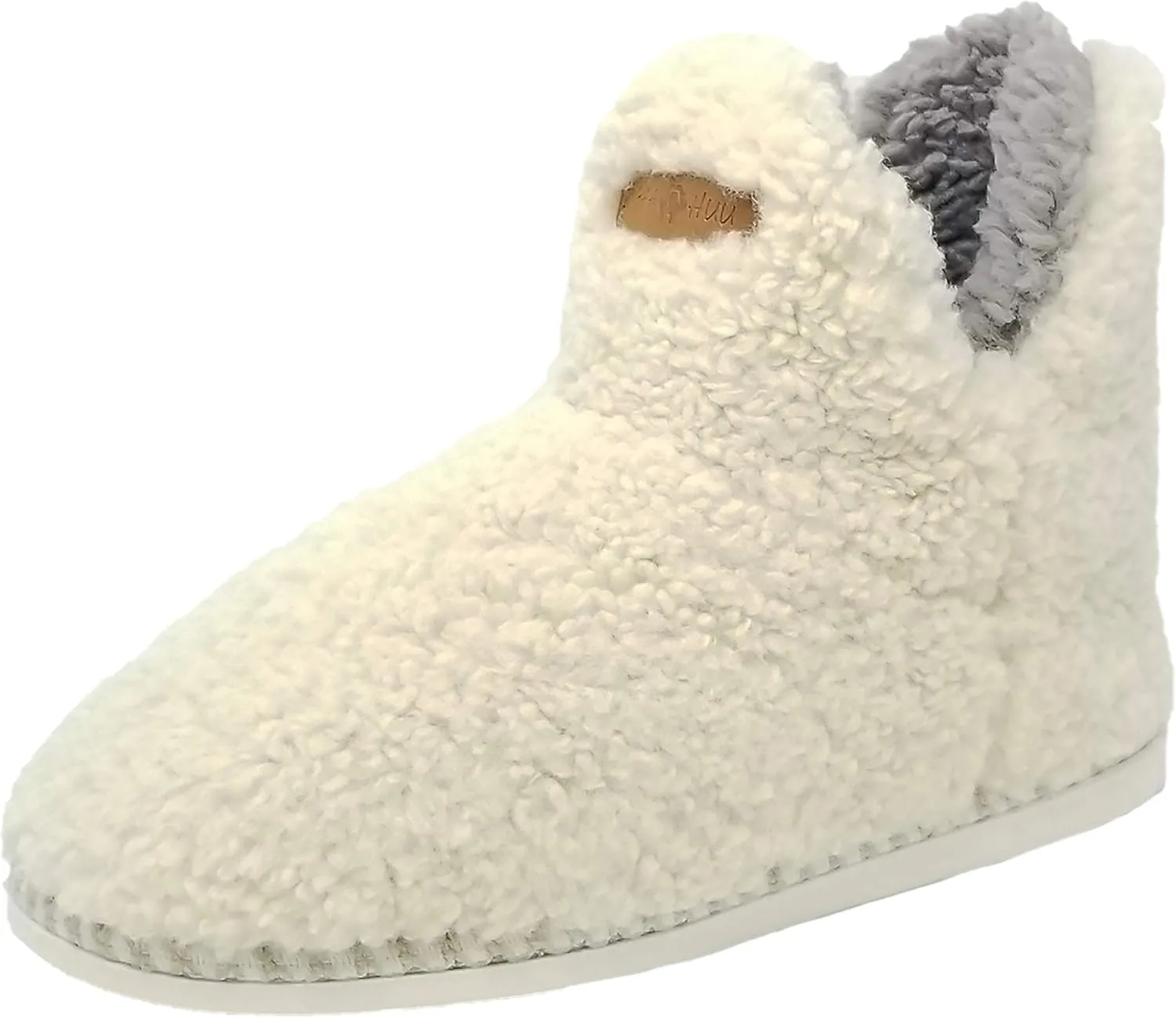 Womens Berber Slipper boot with memory foam