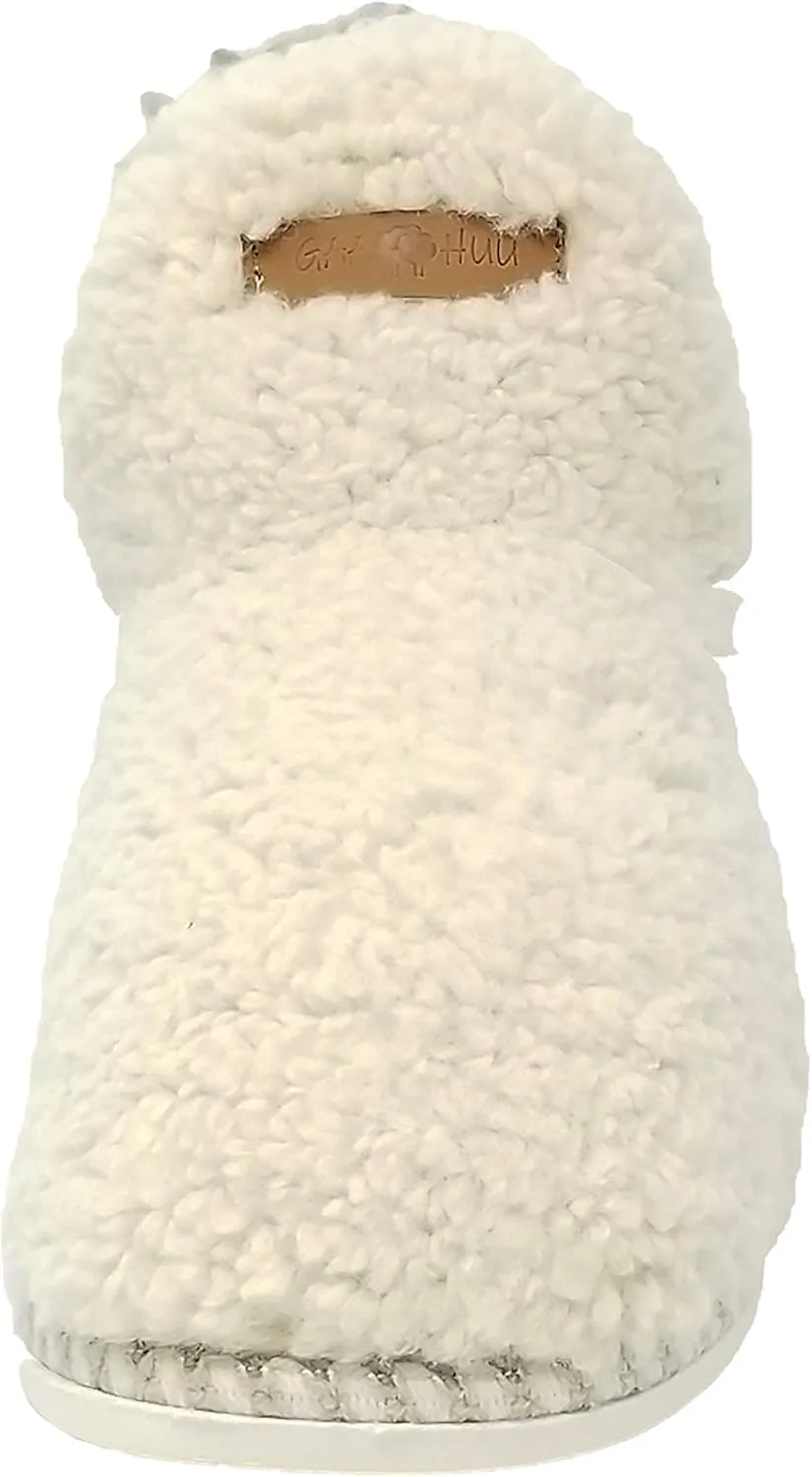 Womens Berber Slipper boot with memory foam