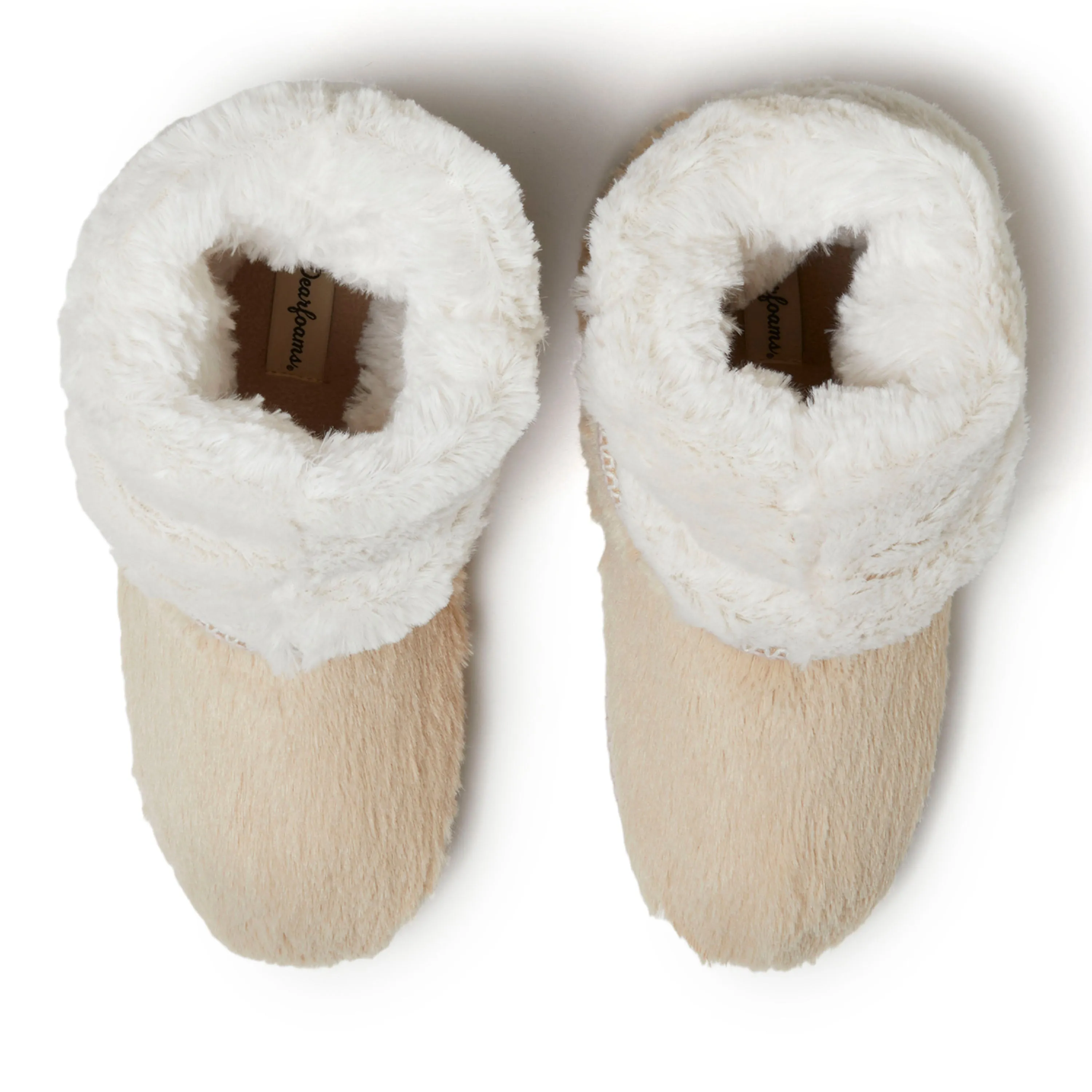 Women's Beth Faux Fur Fold Down Bootie Slipper