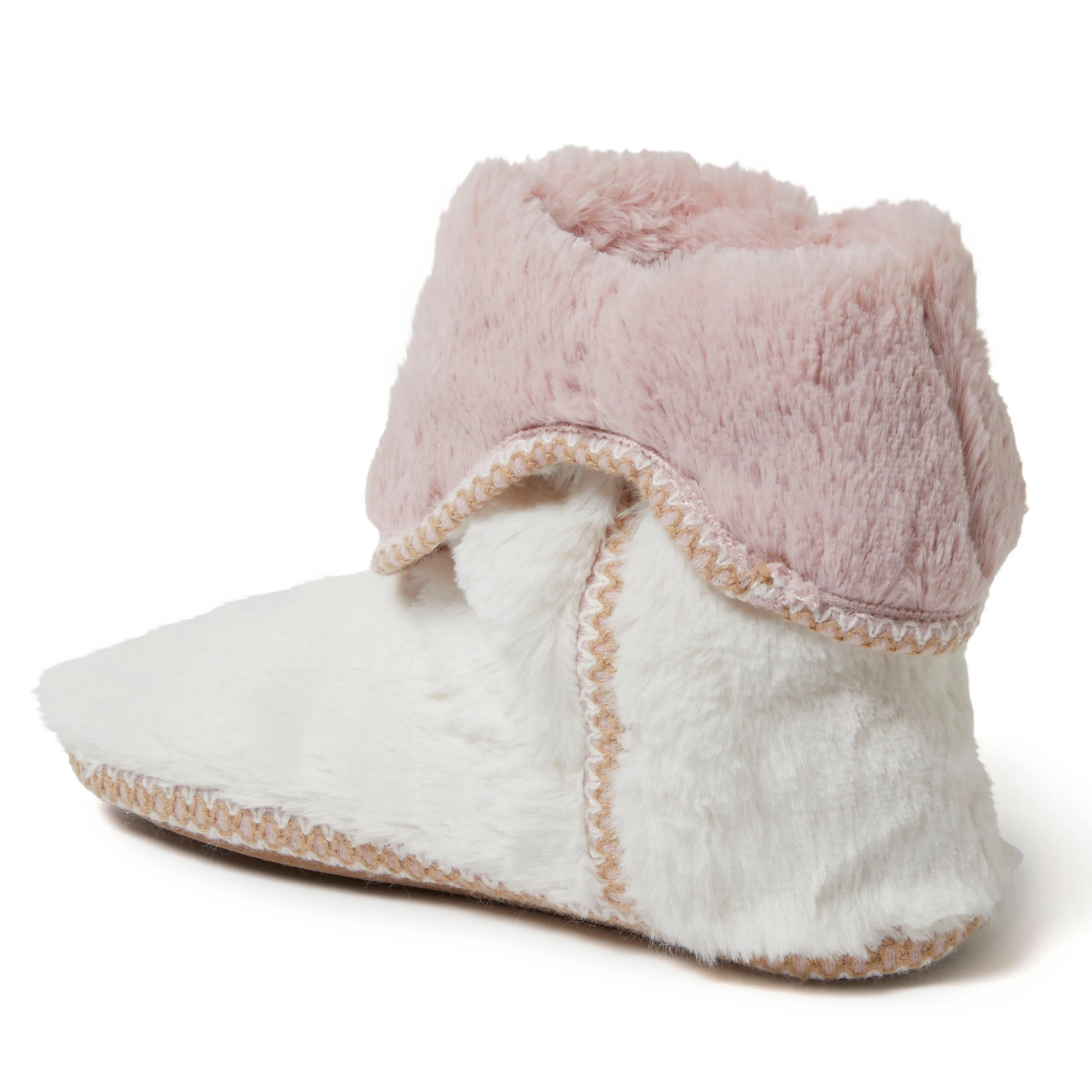 Women's Beth Faux Fur Fold Down Bootie Slipper