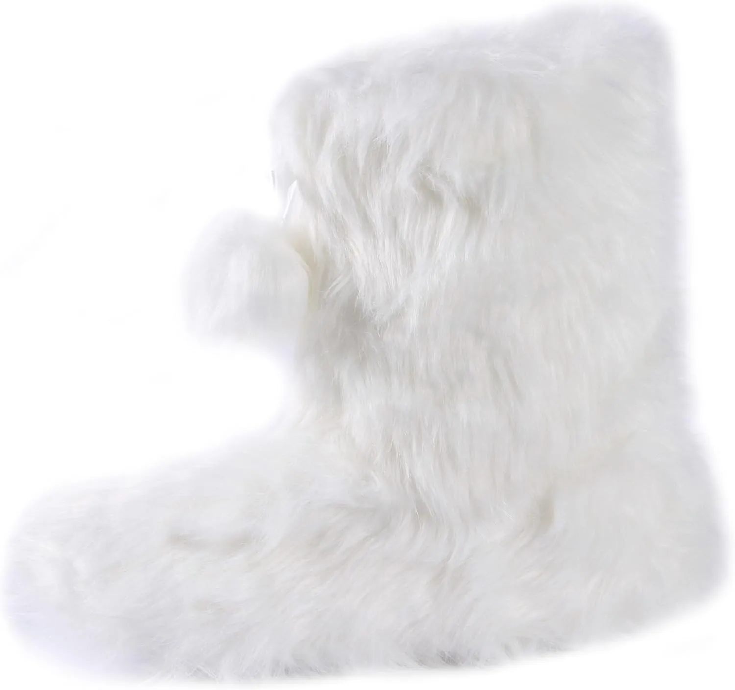 Women's Boots Slippers Fuzzy Warm Memory Foam Indoor House Shoes Booties Slippers with Non-slip Rubber Soles