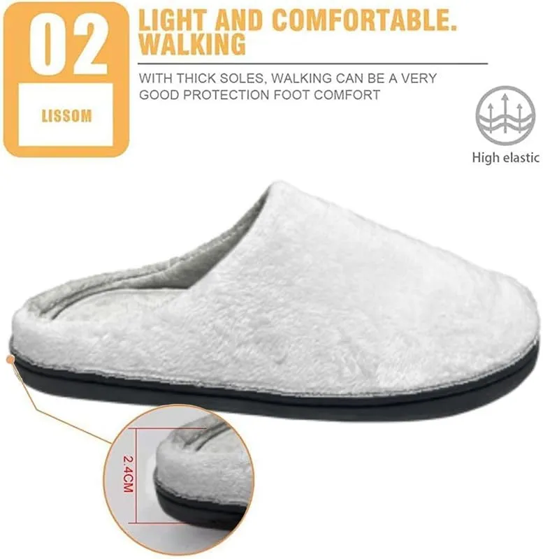 Women's Christmas Comfy Slipper Anti Slip Galaxy Dog Daisy Plush Bedroom Shoes Winter Warm Non-Slip On House Shoes