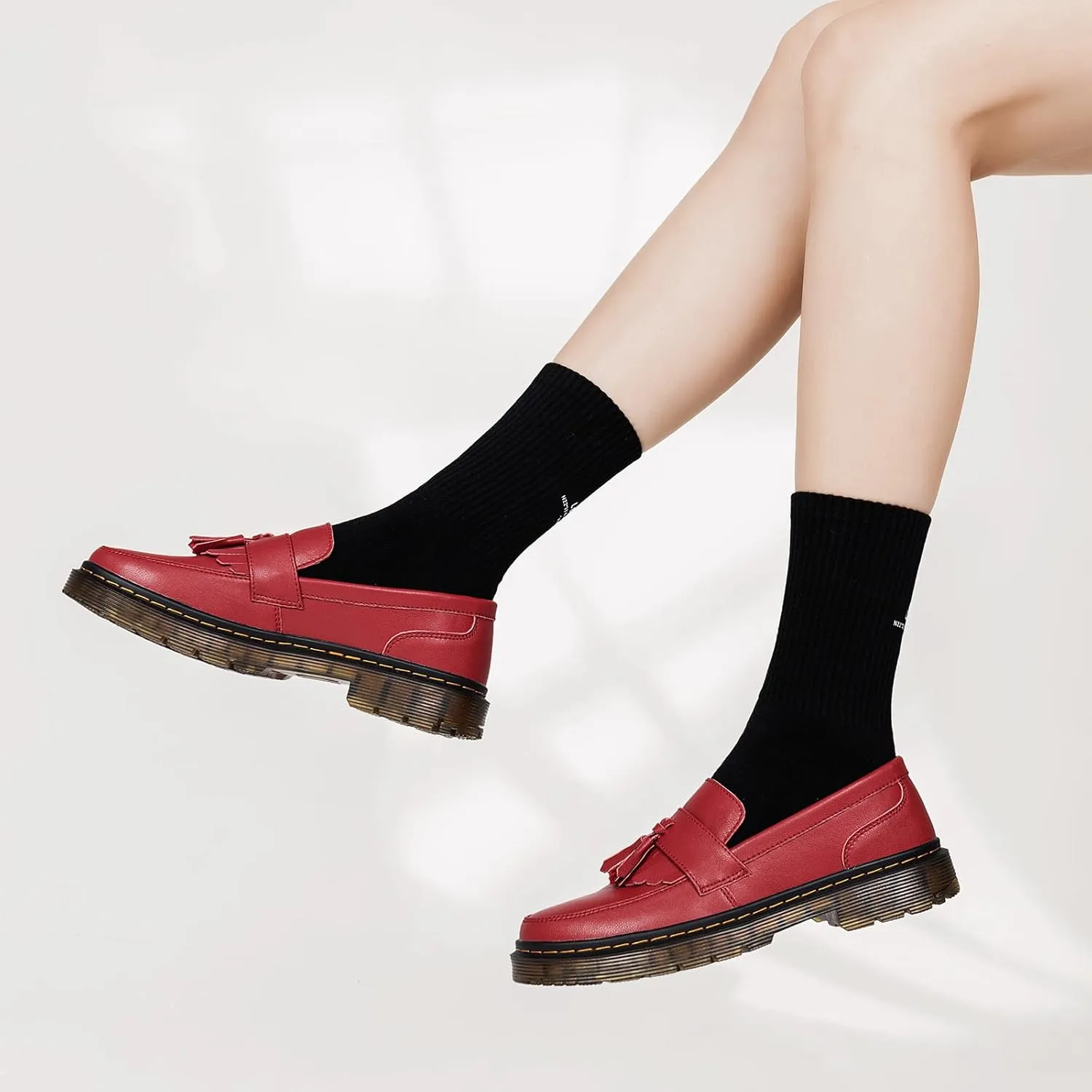 Women's Classic Penny Loafer Platform Chunky Heel Loafer for Women Comfortable Womens Business Casual Shoes