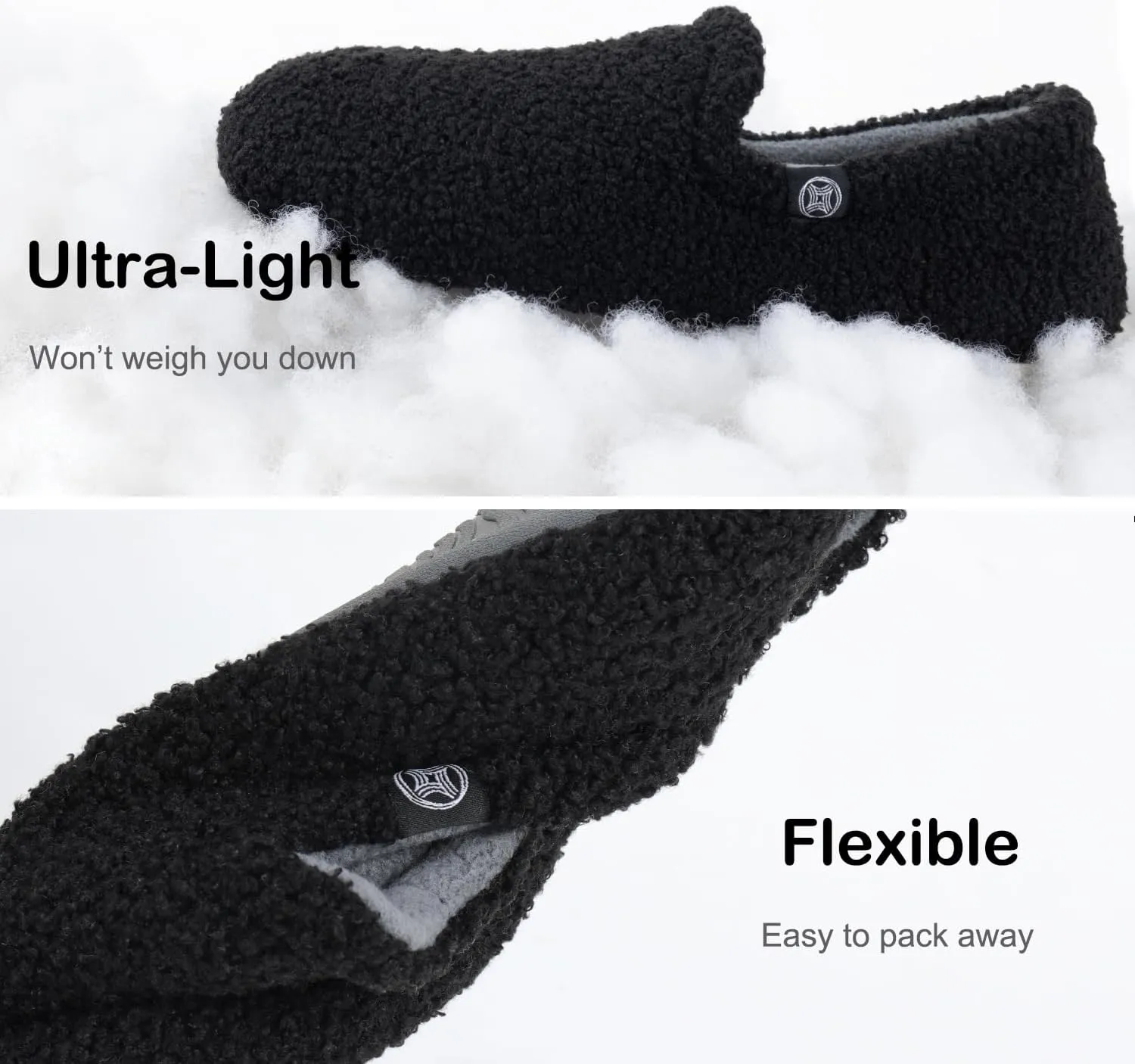 Women's Closed Back Fleece Slipper with Memory Foam