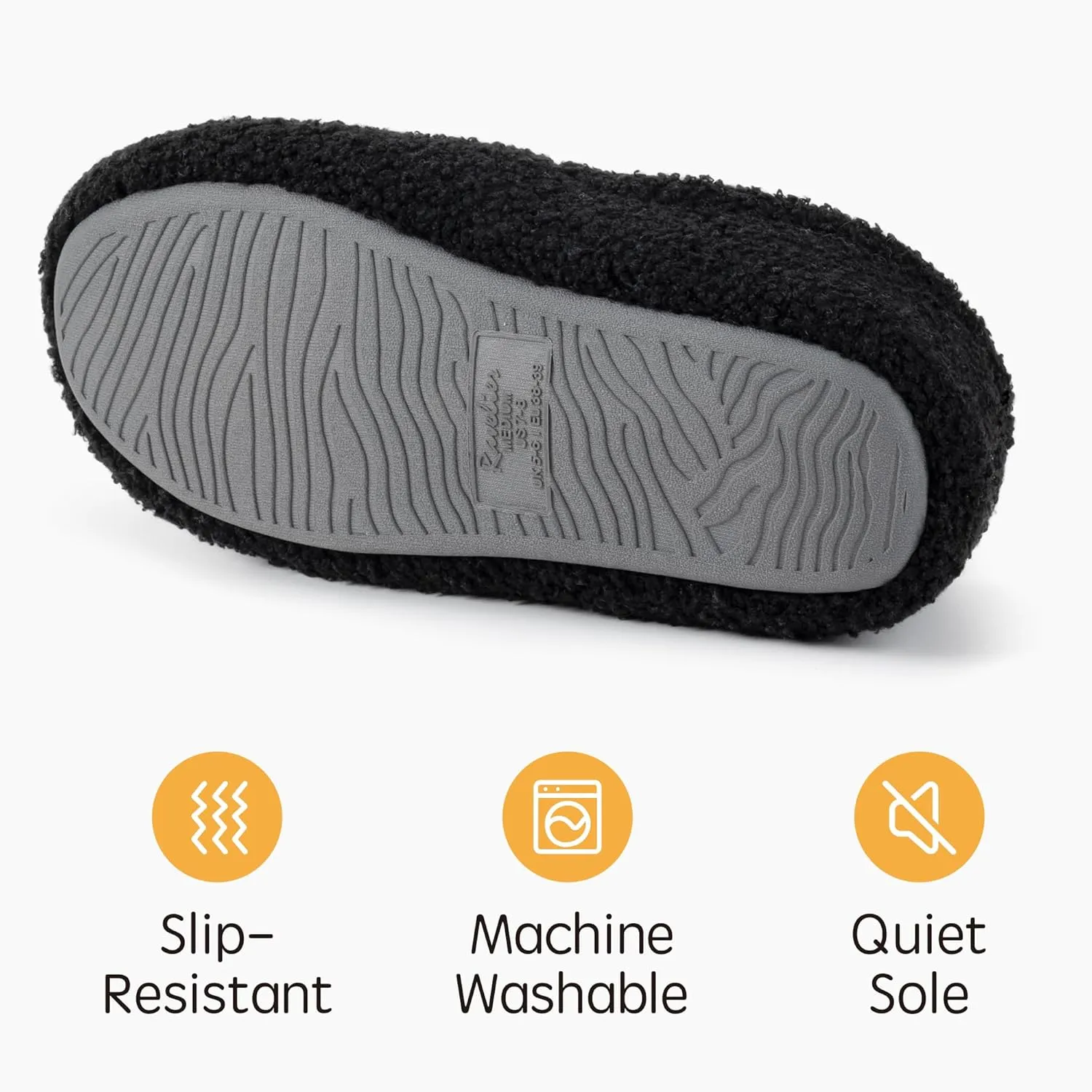 Women's Closed Back Fleece Slipper with Memory Foam